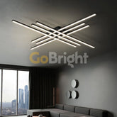 Lustra LED cu Telecomanda Zang 3 Tipuri de Lumini 146W Negru